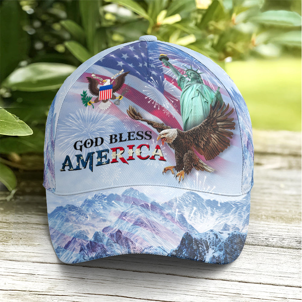 Baseball Cap For Eagle And US Flag Lovers Trucker Hats Custom Hats Gifts For Men & Women