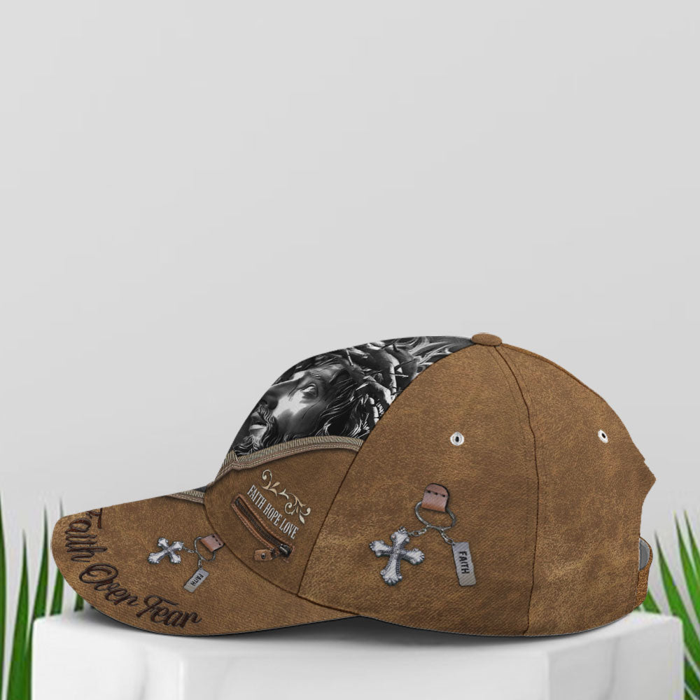 Baseball Cap For Jesus Lovers Classic Leather Trucker Hats Custom Hats Gifts For Men & Women