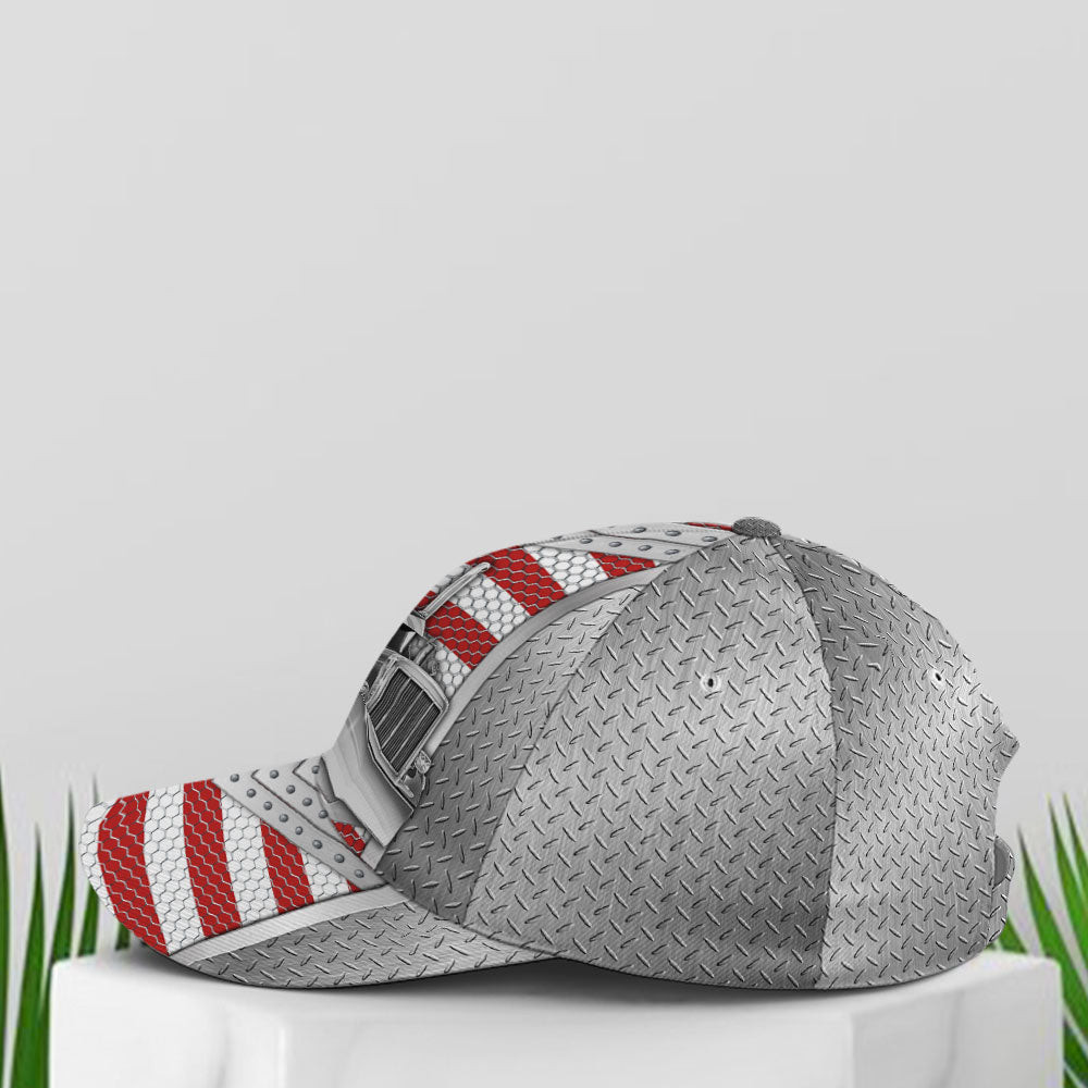 Baseball Cap For Trucker Metalic Style US Flag Pattern Trucker Hats Custom Hats Gifts For Men & Women