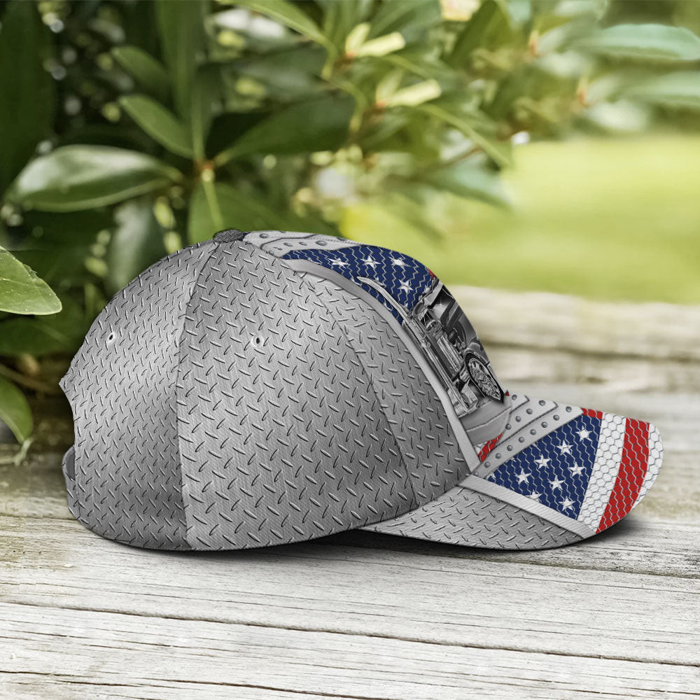 Baseball Cap For Trucker Metalic Style US Flag Pattern Trucker Hats Custom Hats Gifts For Men & Women