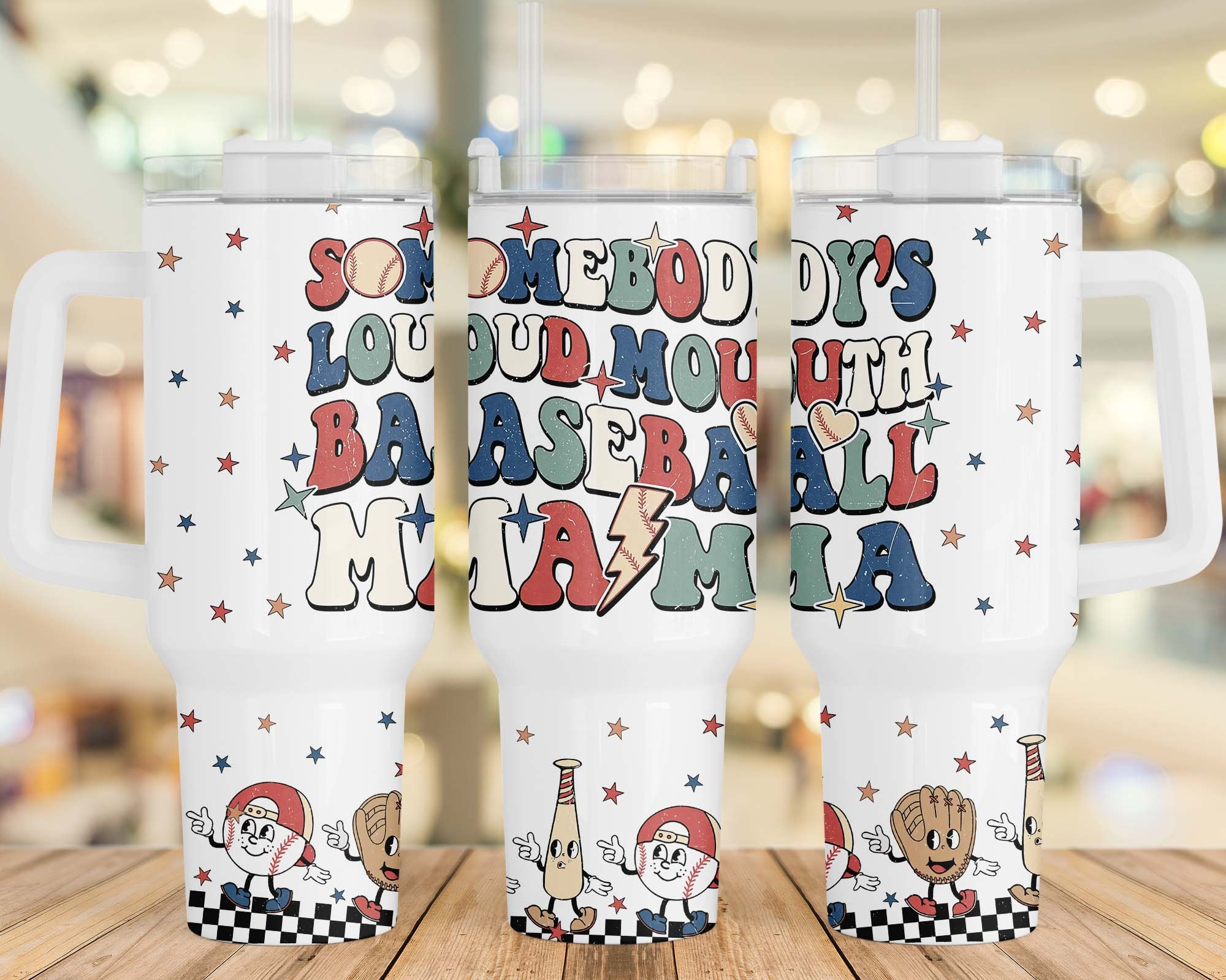 Baseball Mama Custom Stanley Cup 40 oz 30 oz Tumbler With HandleTVC2301959
