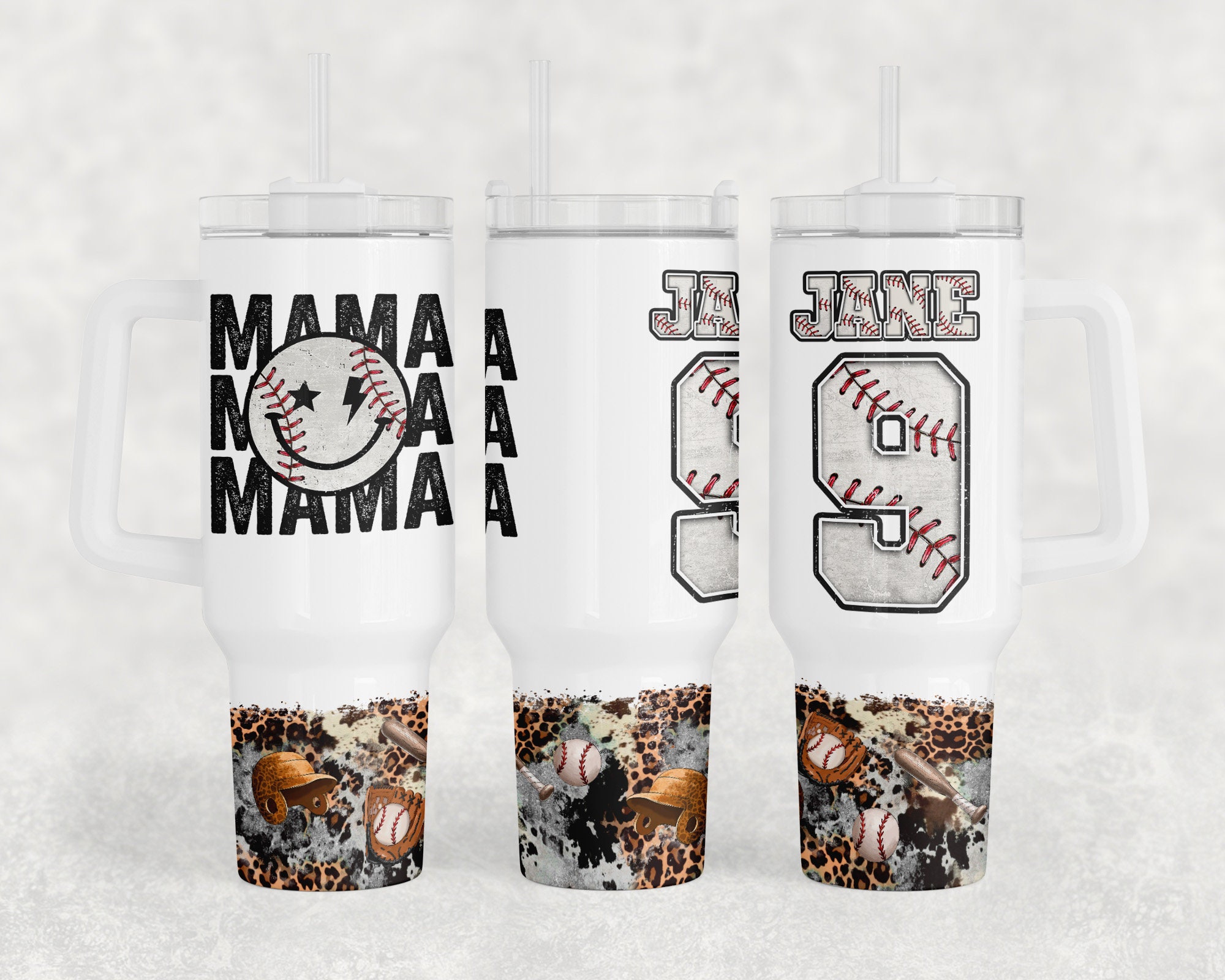 Baseball Mama Custom Stanley Cup 40 oz 30 oz Tumbler With HandleTVC2301963 - Image 2