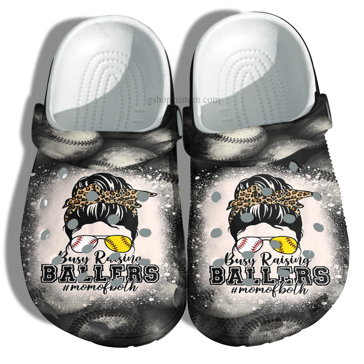 Baseball Mom Of Both Shoes For Mother Day - Baseball Mom Busy Raising Ballers Shoes Croc Clogs