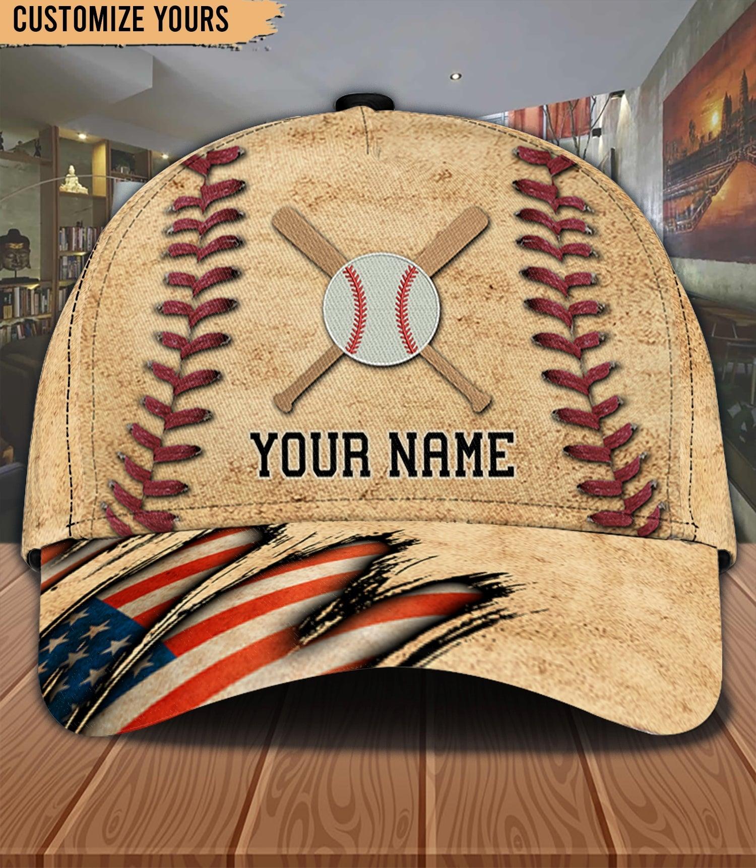 Baseball Personalized Classic Cap, Gift for Baseball Lovers Trucker Hats Custom Hats Gifts For Men & Women