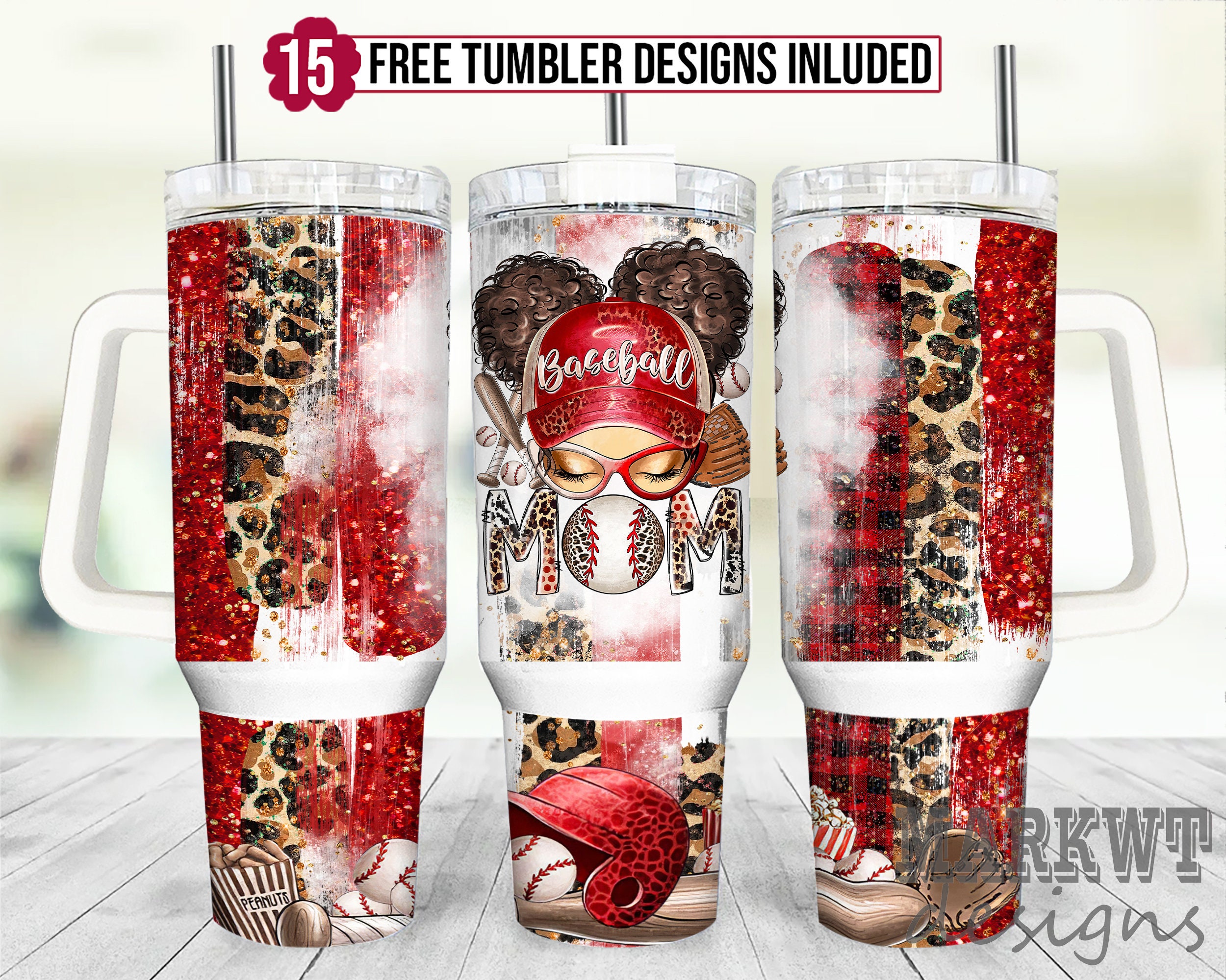 Baseball Red Baseball Custom Stanley Cup 40 oz 30 oz Tumbler With HandleTVC2301955