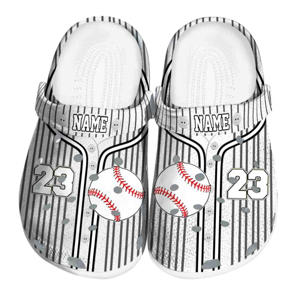 Baseball Sport Crocs Crocband Clogs Shoes Comfortable For Men Women and Kids