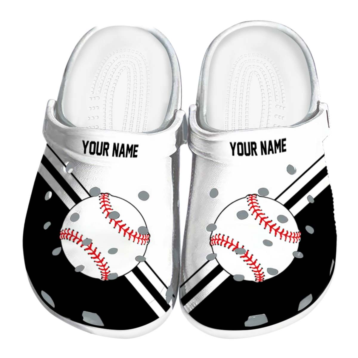 Baseball Sport Crocs Crocband Clogs Shoes Comfortable For Men Women and Kids