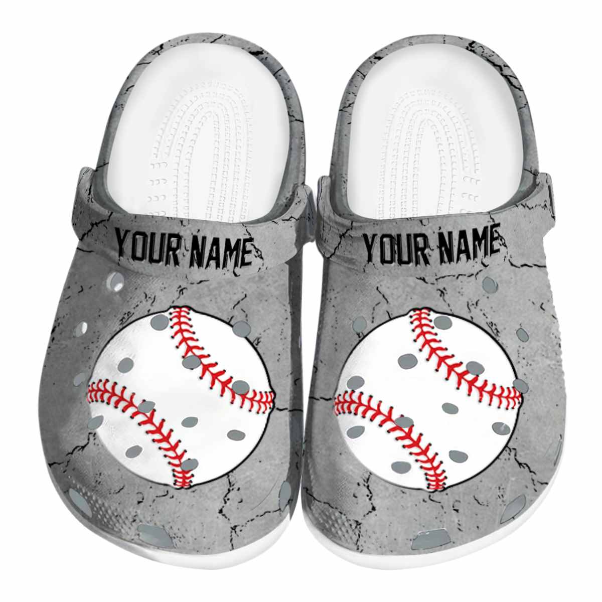 Baseball Sport Crocs Crocband Clogs Shoes Comfortable For Men Women and Kids