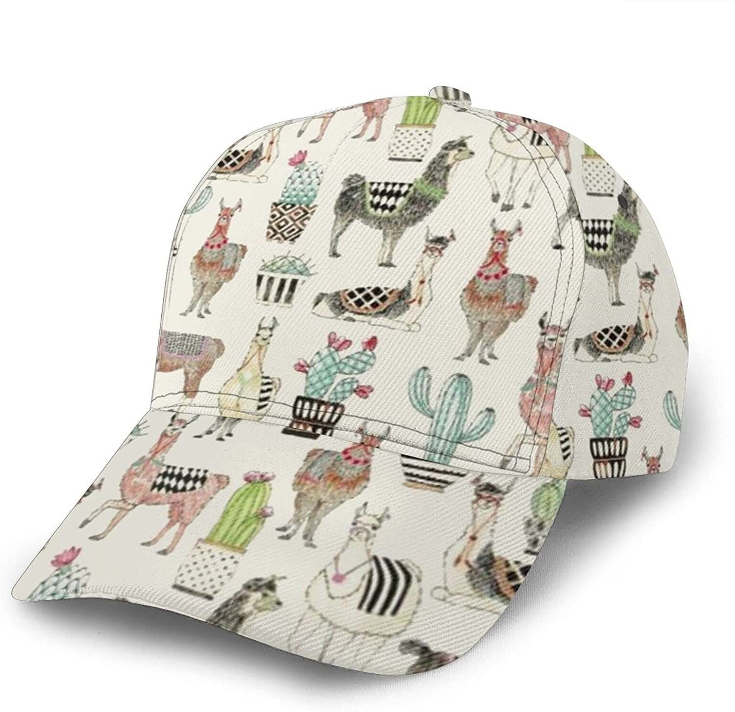 Baseball Unisex 3D Cap Llama With Ethnic Blanket Cactus Fashion Caps Trucker Hats Hip Hop Hat Trucker Hats Custom Hats Gifts For Men & Women