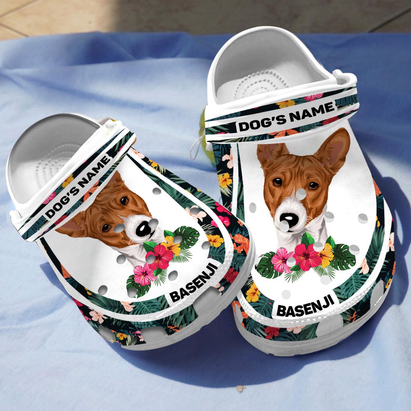 Basenji Dog Crocs Crocband Clogs Shoes Comfortable For Men Women and Kids