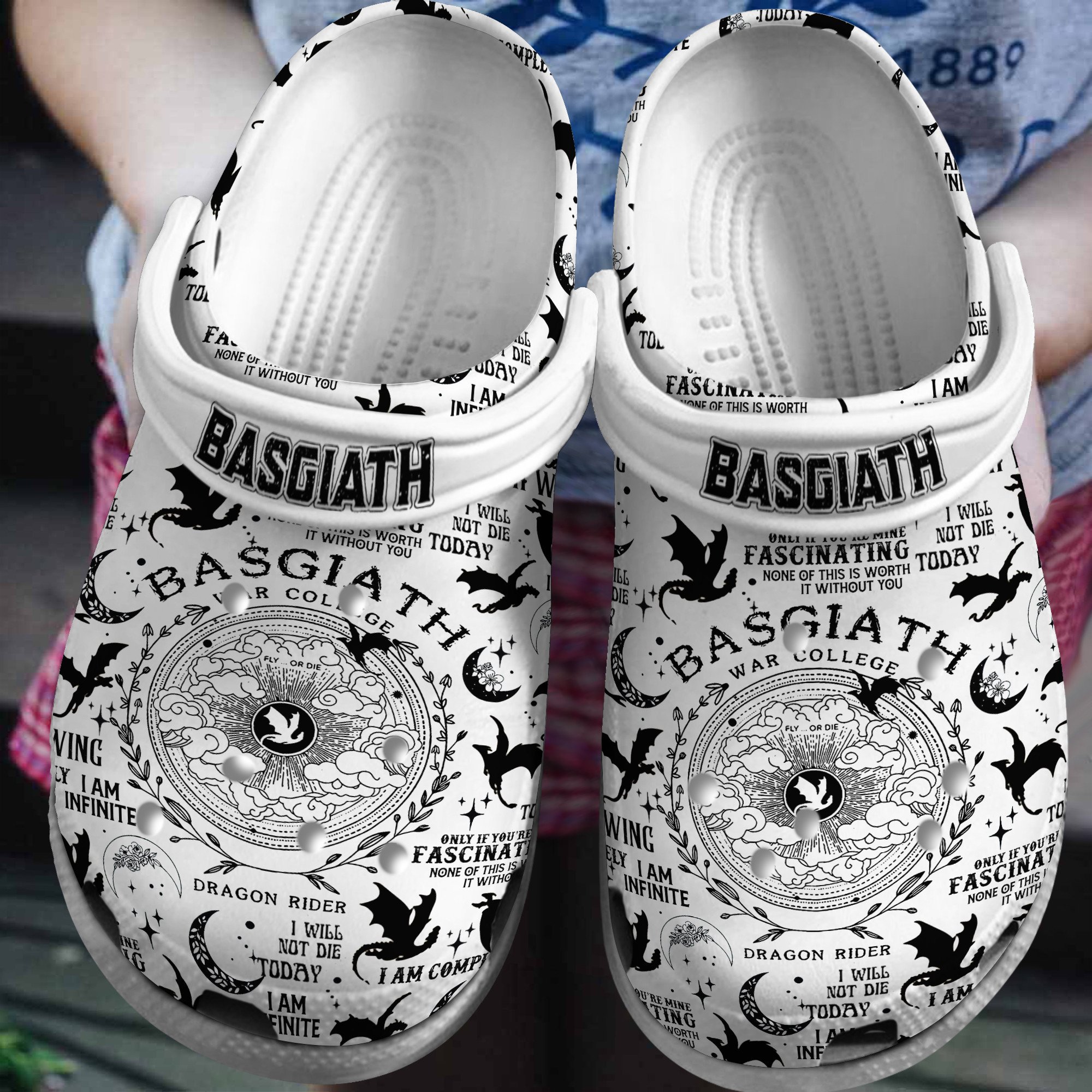 Basgiath War College Crocs Crocband Clogs Shoes Comfortable For Men Women and Kids