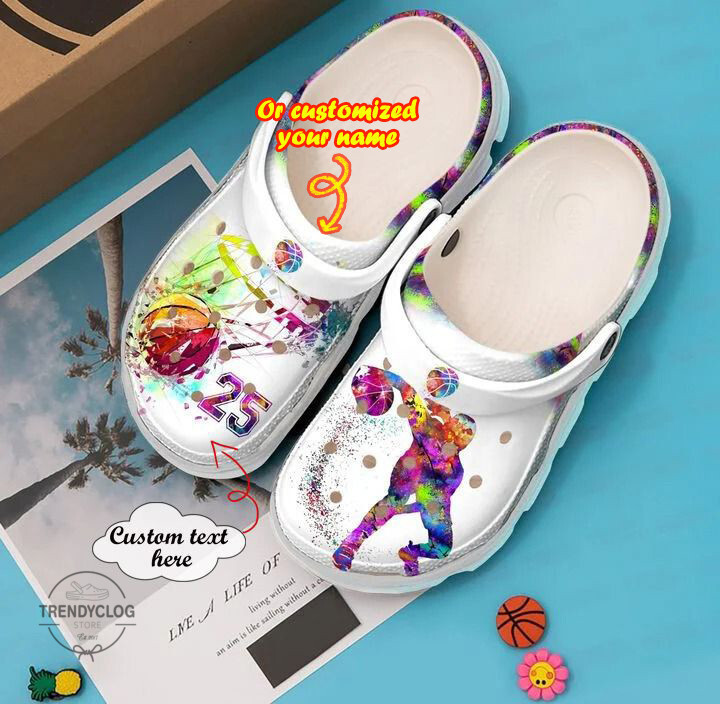 Basketball Basketball Personalized Colourful Clog Shoes