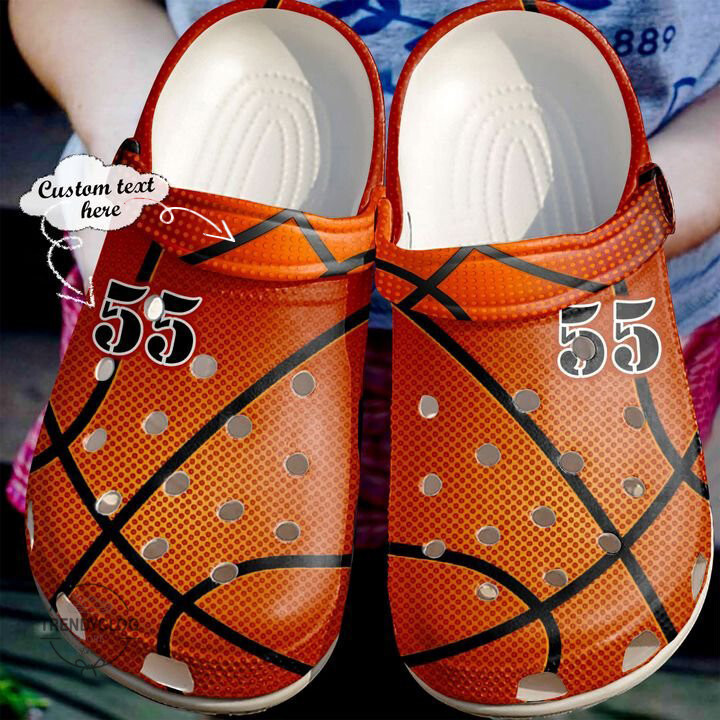 Basketball Basketball Personalized Leather Texture Clog Shoes