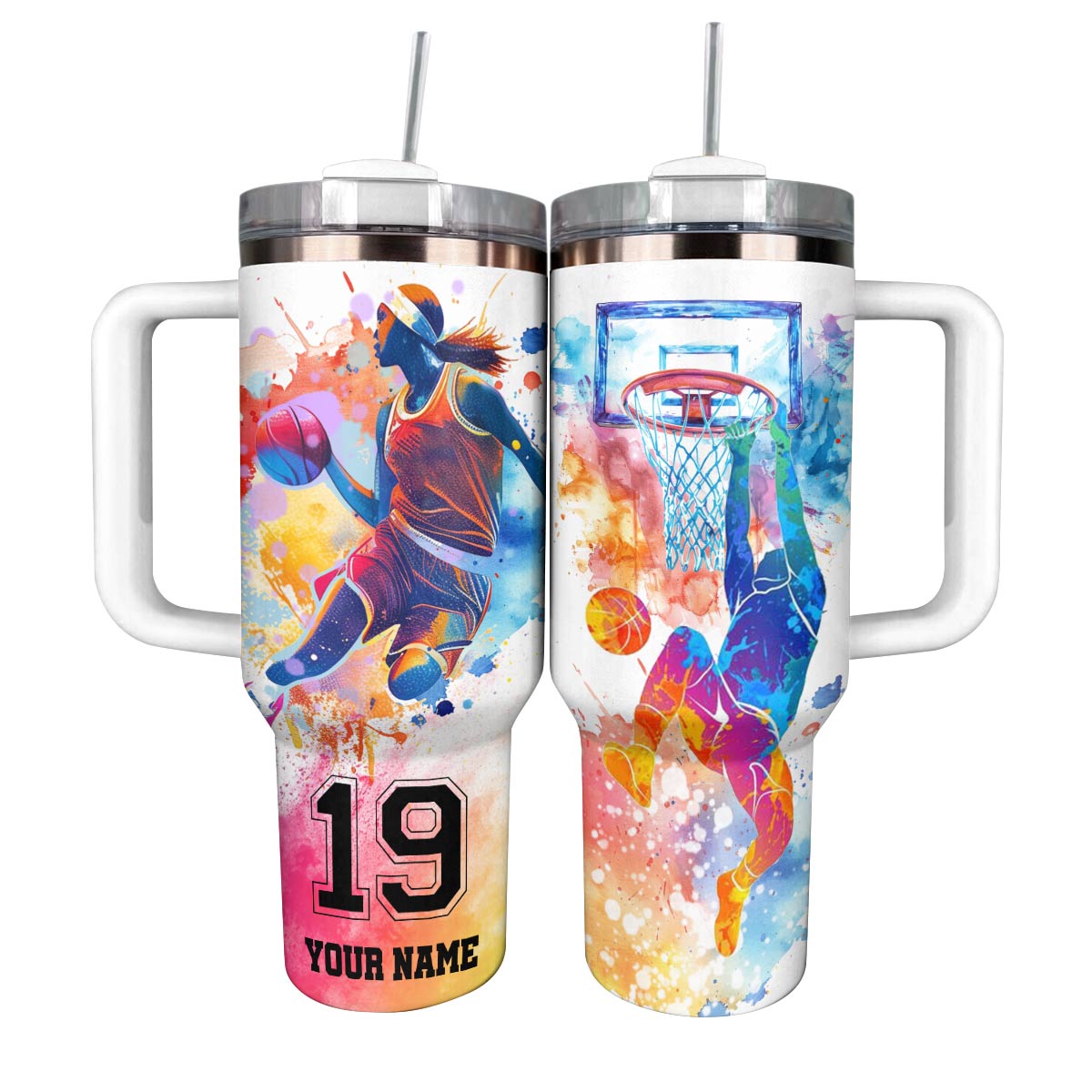 Basketball Custom Stanley Cup 40 oz 30 oz Tumbler With HandleTVC2301791