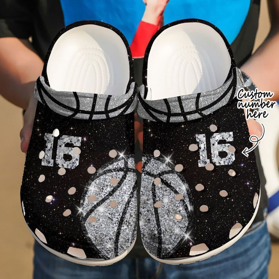 Basketball Personalized Diamond Classic Clogs Shoes