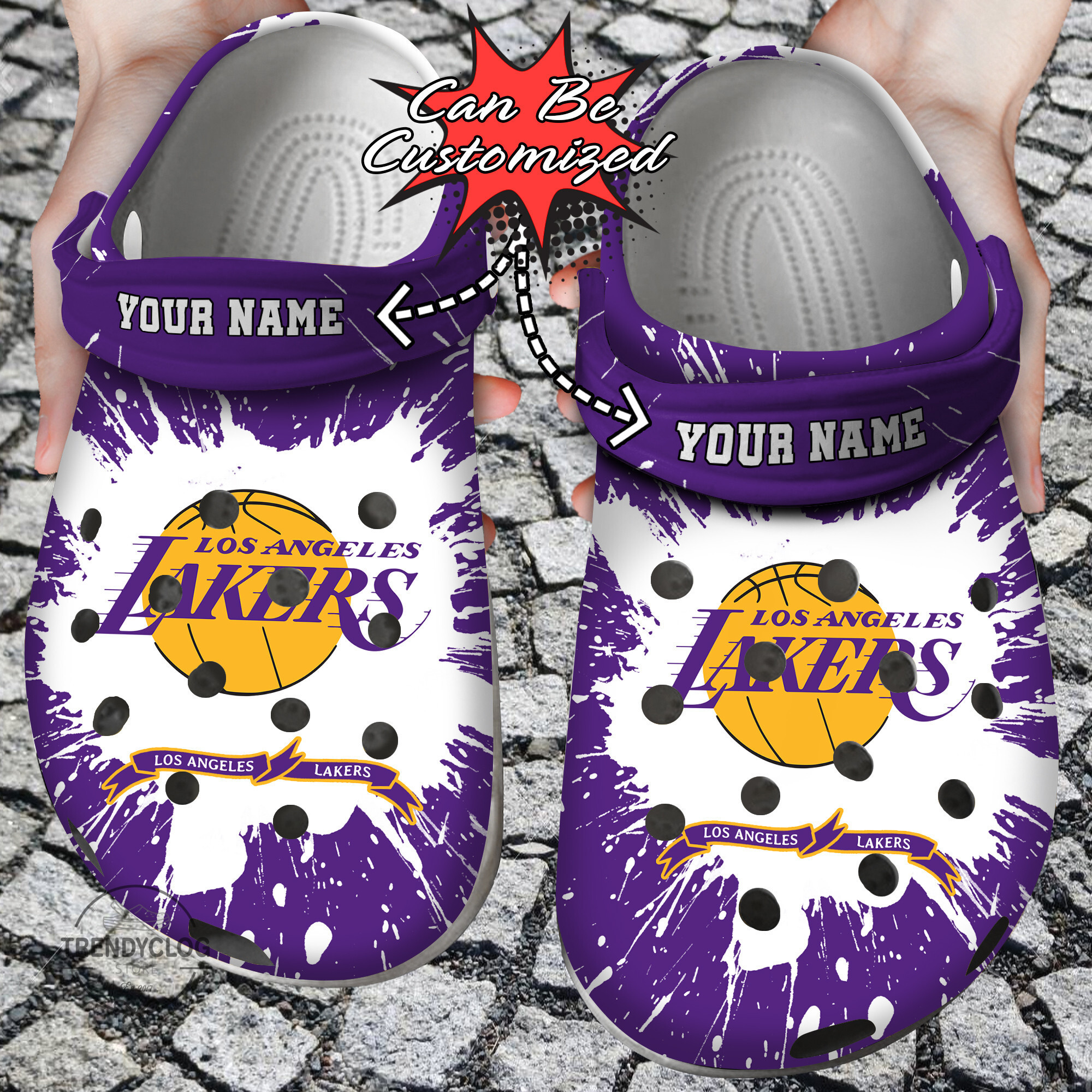 Basketball Personalized Los Angeles Team Clog Shoes