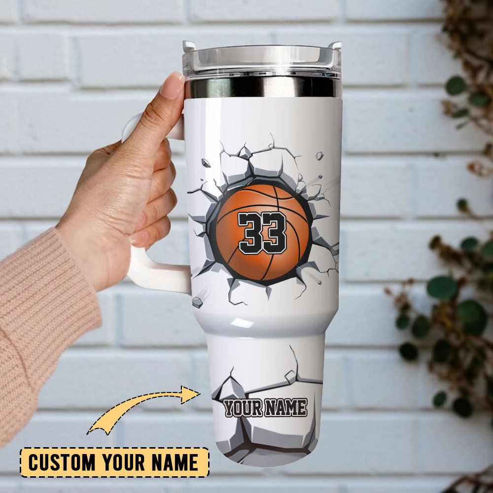 Basketball Sport Custom Stanley Cup 40 oz 30 oz Tumbler With HandleTVC2301237 - Image 2