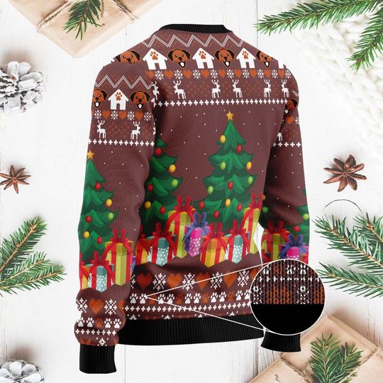 Basset Hound Christmas Sweater - Funny Dog Lover Ugly Xmas Sweater - Image 14