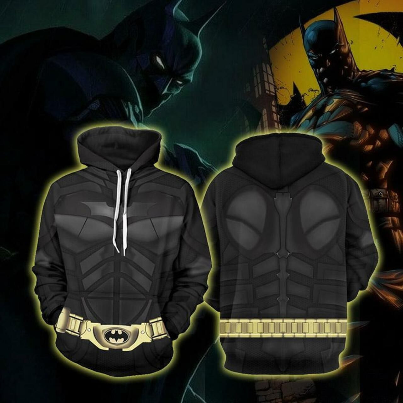 Batman Cosplay 3D All Over Print Hoodie, Zip Hoodie