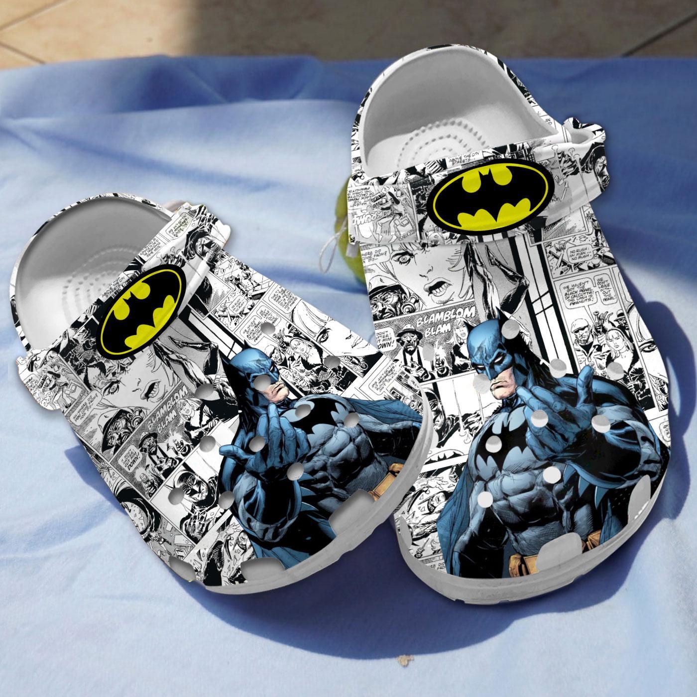 Batman Movie Crocs Crocband Clogs Shoes Comfortable For Men Women and Kids