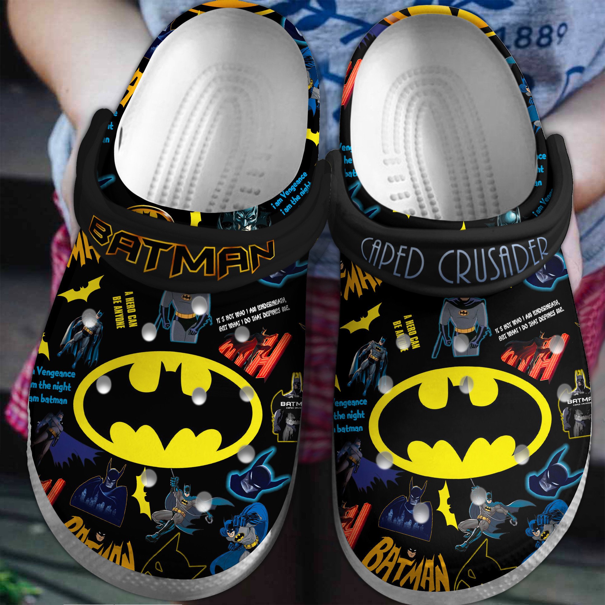 Batman Movie Crocs Crocband Clogs Shoes Comfortable For Men Women and Kids
