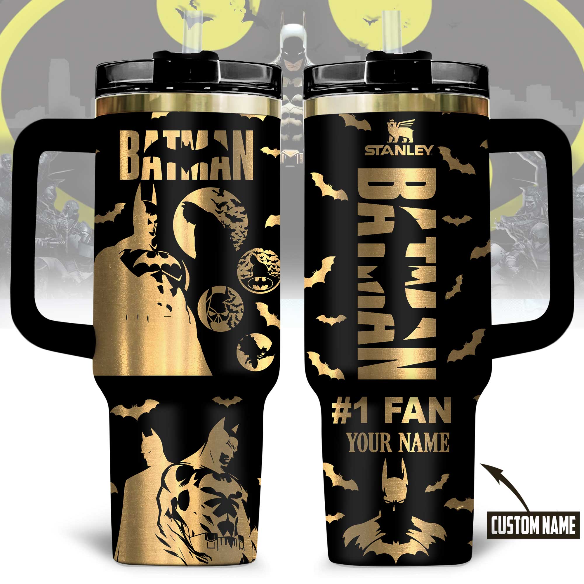 Batman Movies Custom Stanley Cup 40 oz 30 oz Tumbler With HandleTVC230195