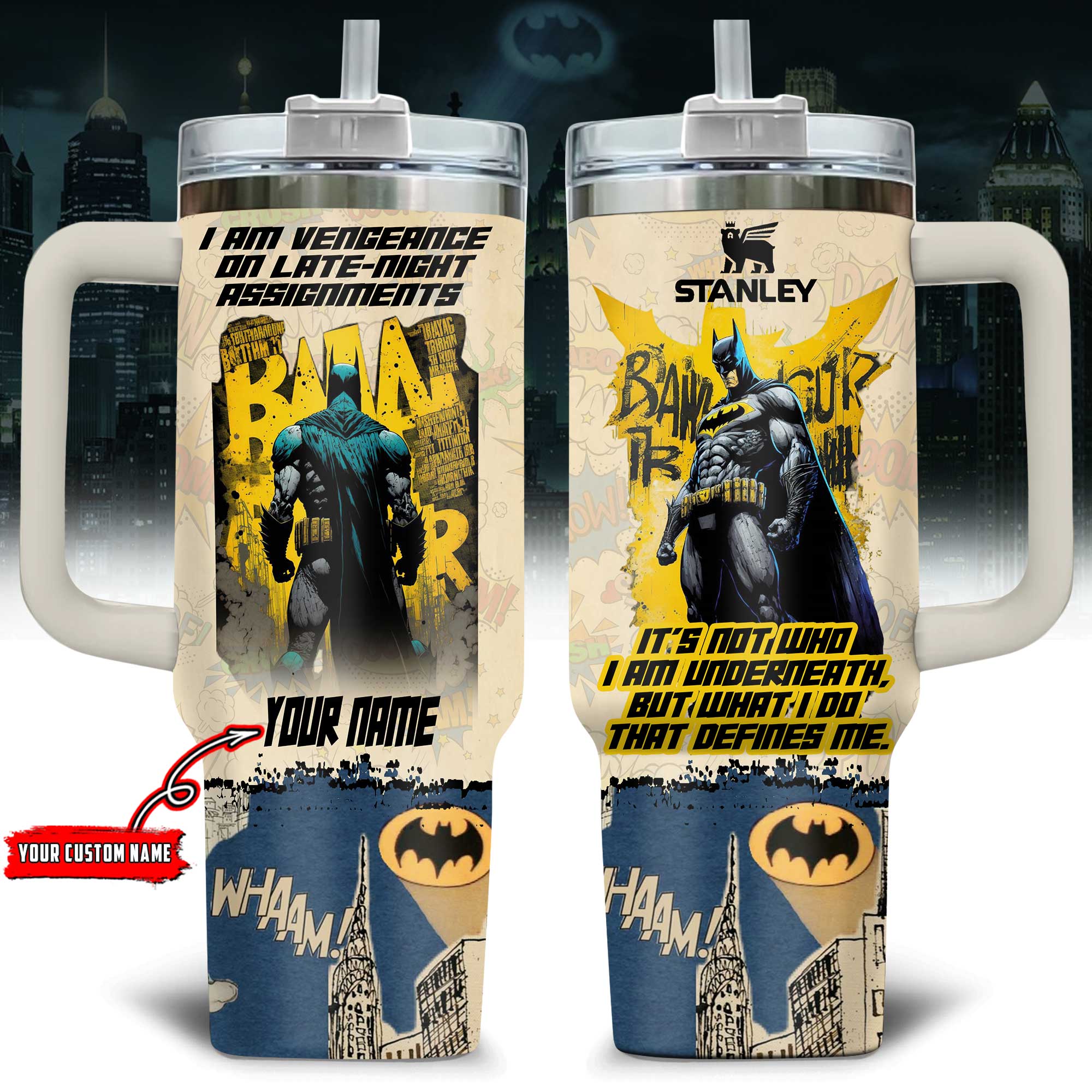 Batman Movies Custom Stanley Cup 40 oz 30 oz Tumbler With HandleTVC230195