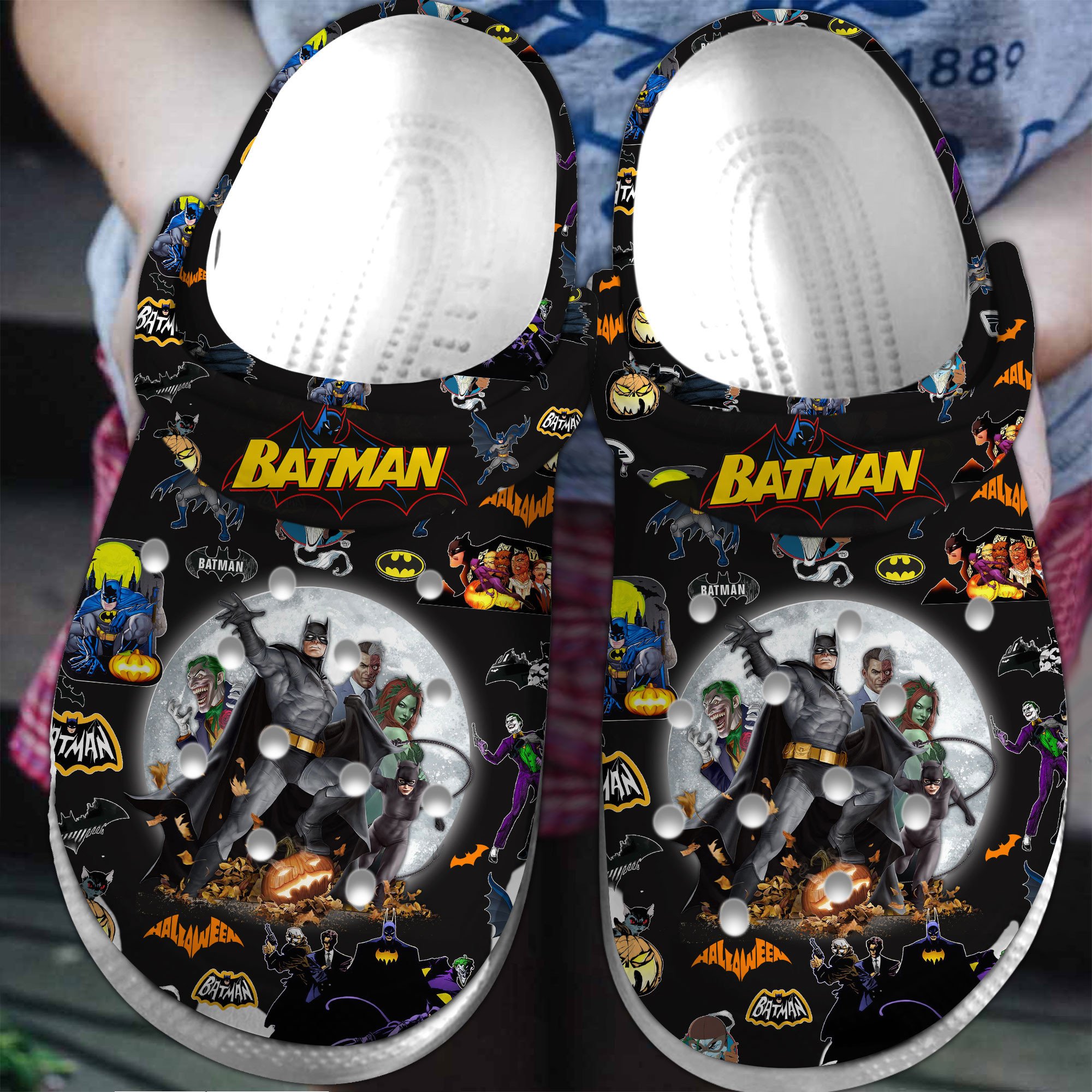Batman TV Series Crocs Crocband Clogs Shoes Comfortable For Men Women and Kids