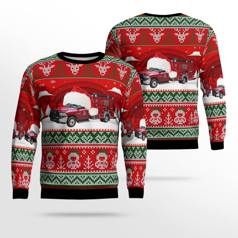 Bay County EMS Christmas AOP Ugly Sweater Xmas Unisex Sweater Christmas Gifts for Men Women