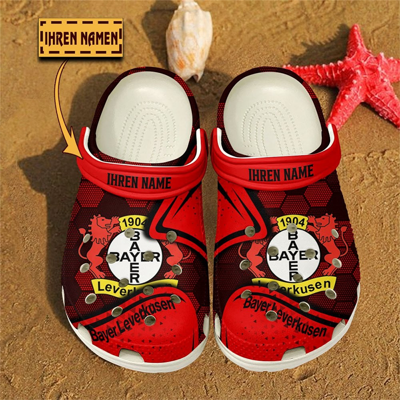 Bayer 04 Leverkusen Bundesliga Sport Crocs Crocband Clogs Shoes Comfortable For Men Women and Kids