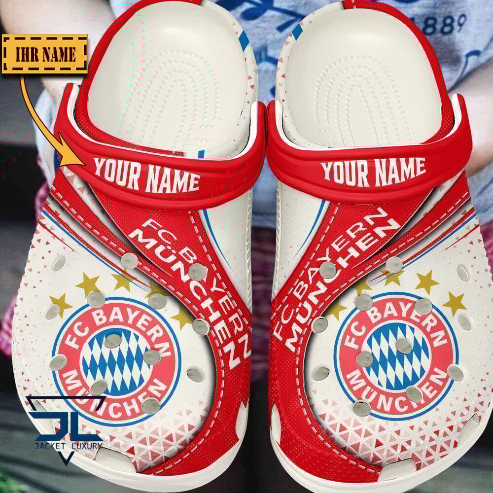 Bayern MÃ¼nchen Bundesliga Sport Crocs Crocband Clogs Shoes Comfortable For Men Women and Kids