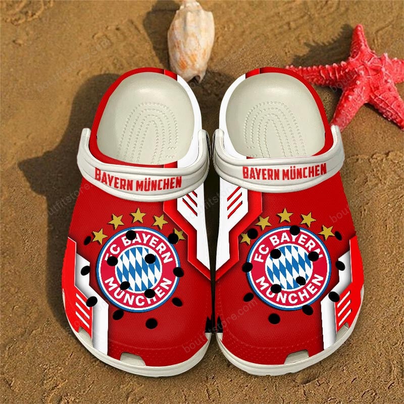 Bayern München Bundesliga Sport Crocs Crocband Clogs Shoes Comfortable For Men Women and Kids