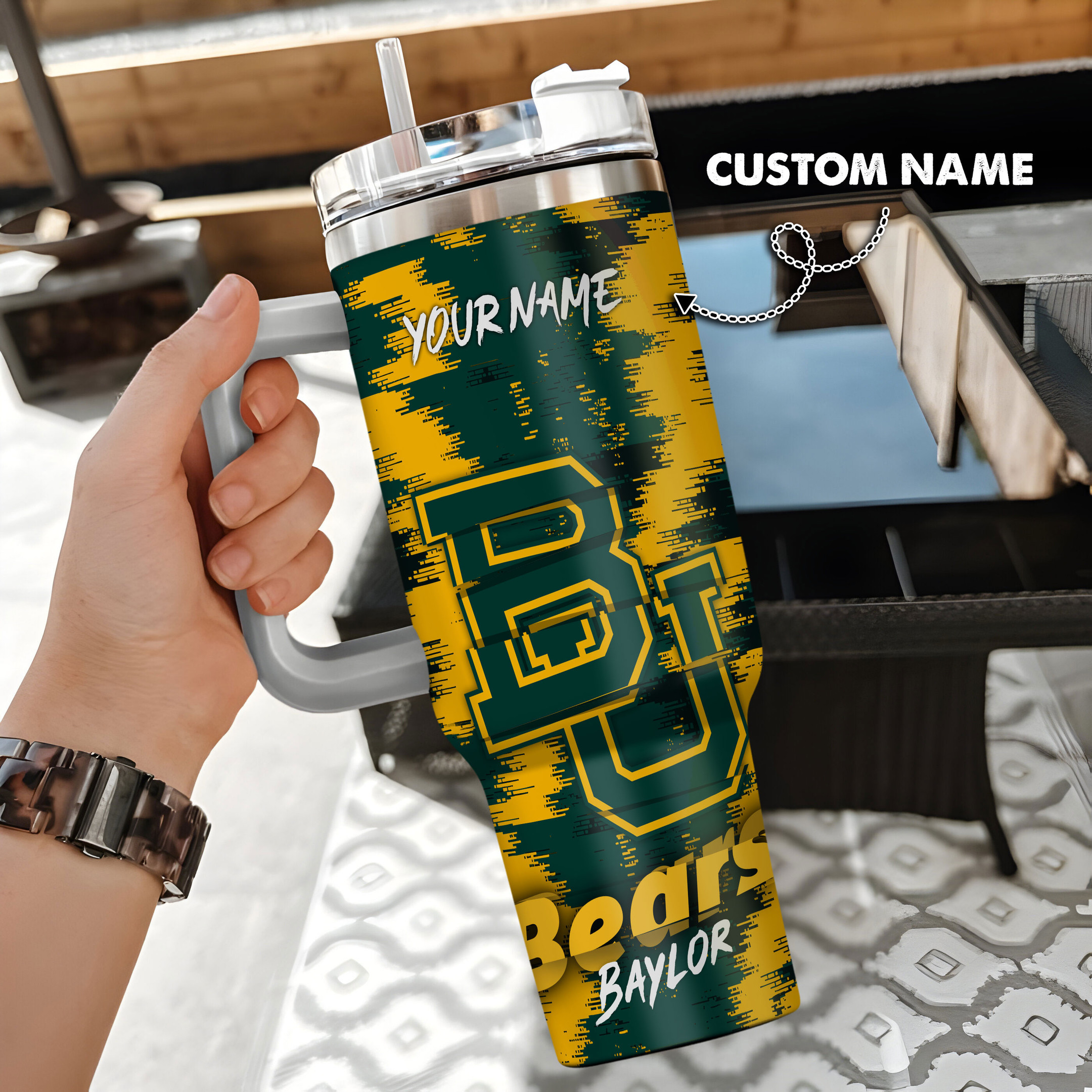 Baylor Bears NCAA Custom Stanley Cup 40 oz 30 oz Tumbler With HandleTVC230111