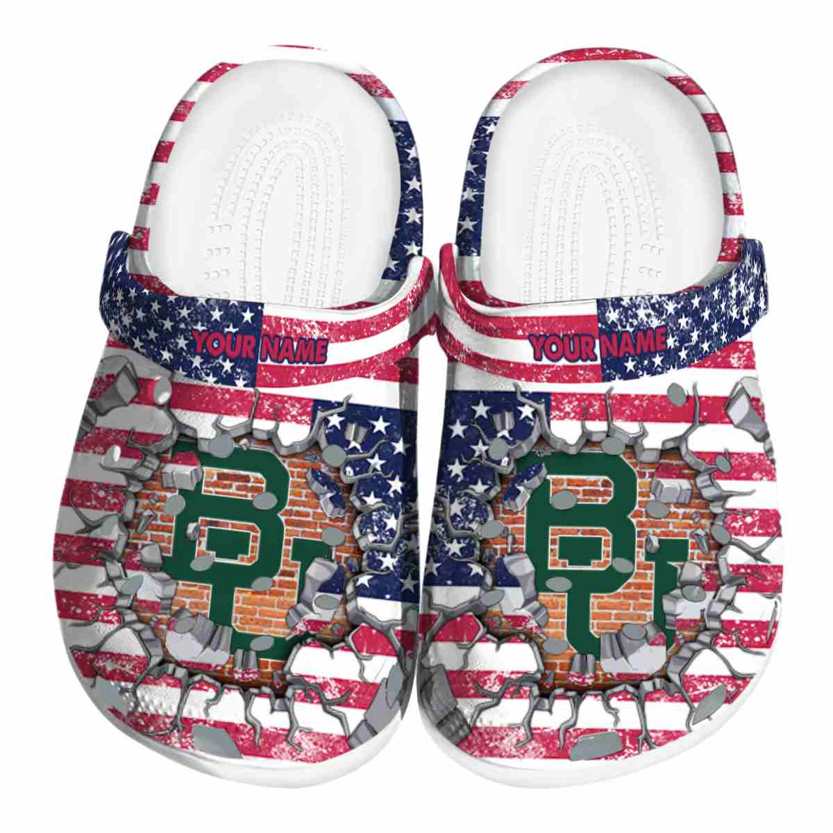 Baylor Bears NCAA Sport Crocs Crocband Clogs Shoes Comfortable For Men Women and Kids