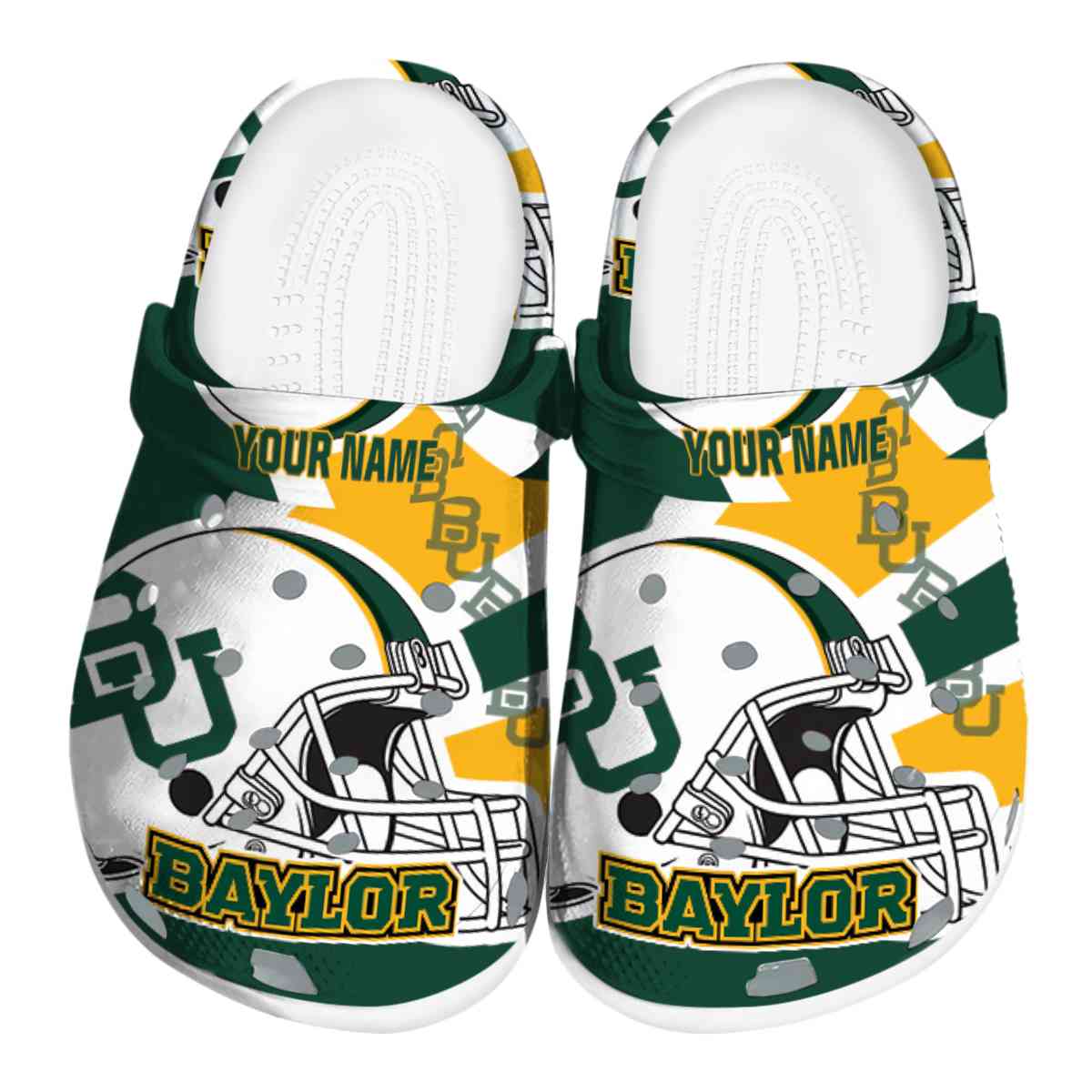 Baylor Bears NCAA Sport Crocs Crocband Clogs Shoes Comfortable For Men Women and Kids