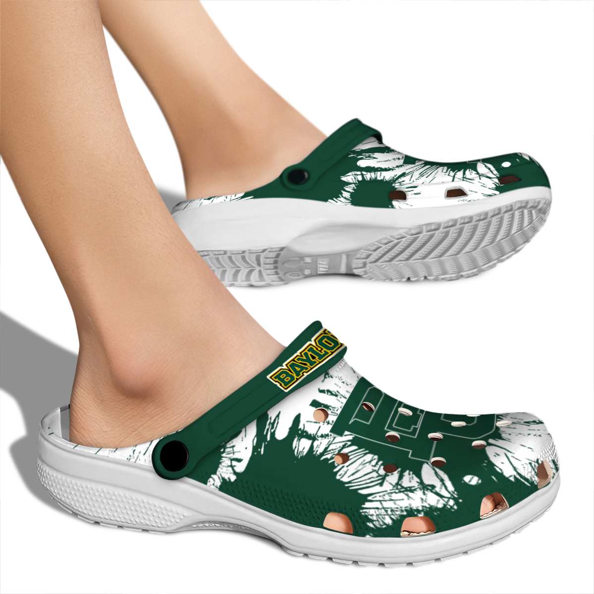 Baylor Bears NCAA Sport Crocs Crocband Clogs Shoes Comfortable For Men Women and Kids - Image 2