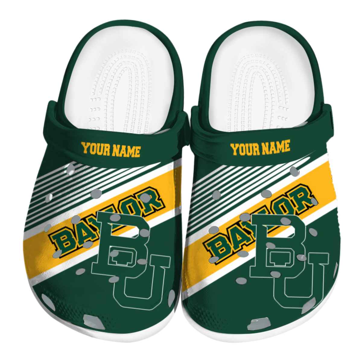 Baylor Bears NCAA Sport Crocs Crocband Clogs Shoes Comfortable For Men Women and Kids