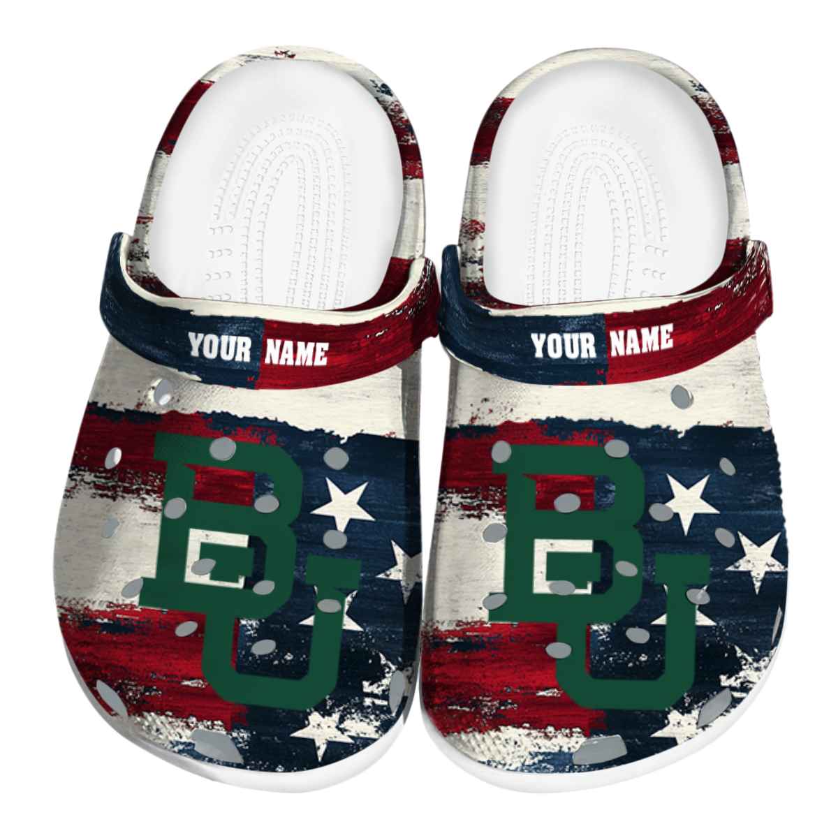 Baylor Bears NCAA Sport Crocs Crocband Clogs Shoes Comfortable For Men Women and Kids