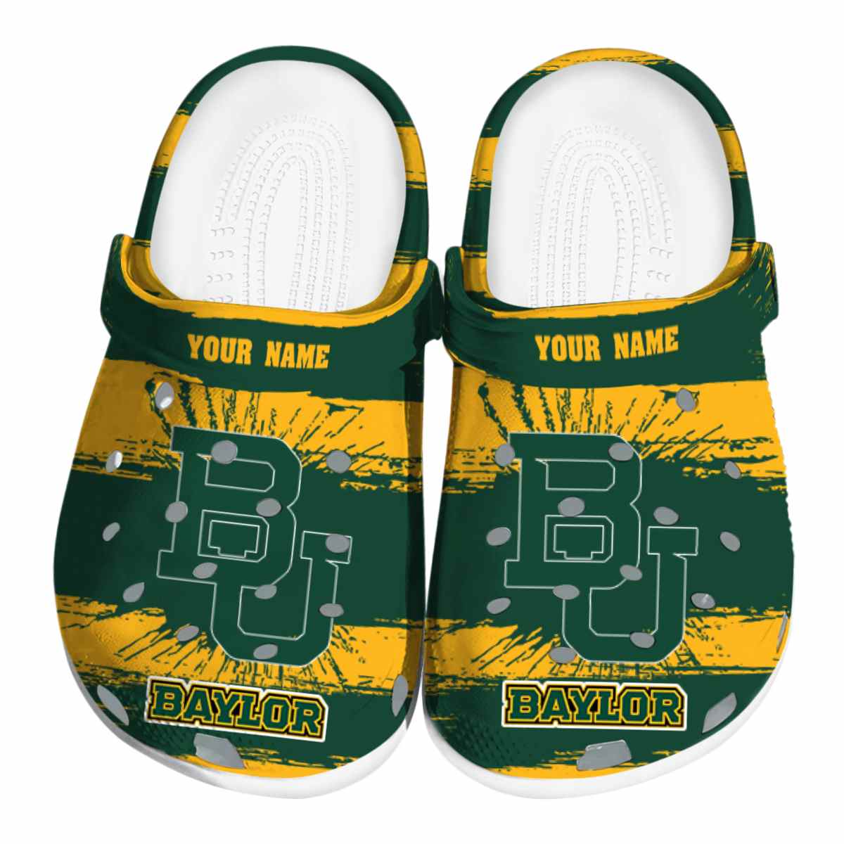 Baylor Bears NCAA Sport Crocs Crocband Clogs Shoes Comfortable For Men Women and Kids