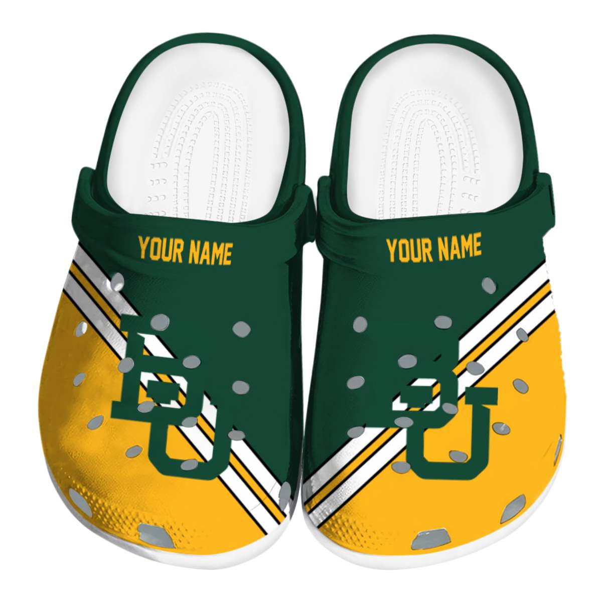 Baylor Bears NCAA Sport Crocs Crocband Clogs Shoes Comfortable For Men Women and Kids