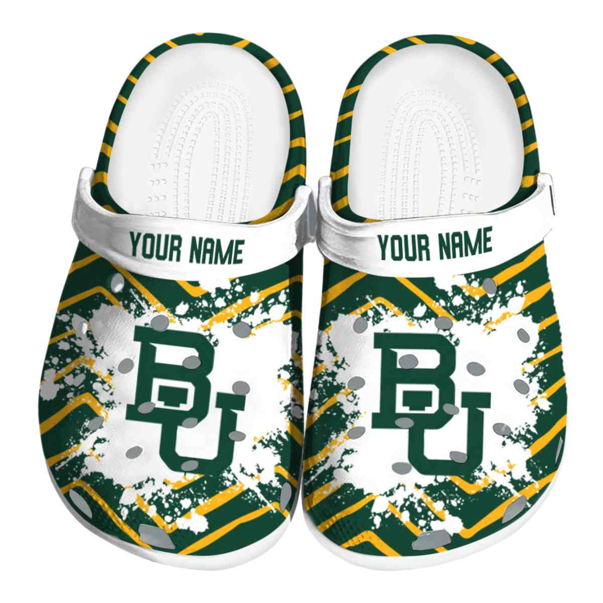 Baylor Bears NCAA Sport Crocs Crocband Clogs Shoes Comfortable For Men Women and Kids