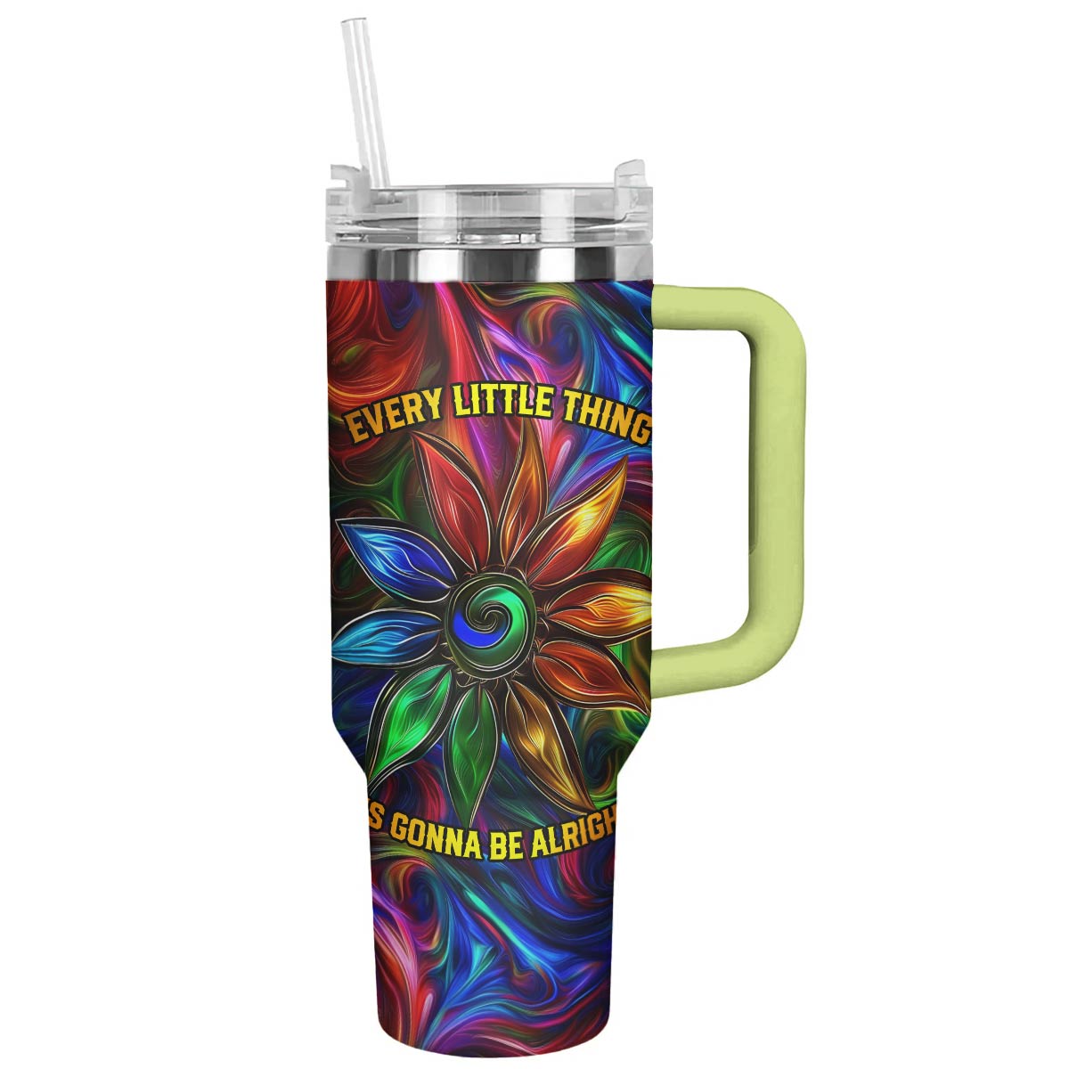 Be Alright Flower Custom Stanley Cup 40 oz 30 oz Tumbler With HandleTVC2301780