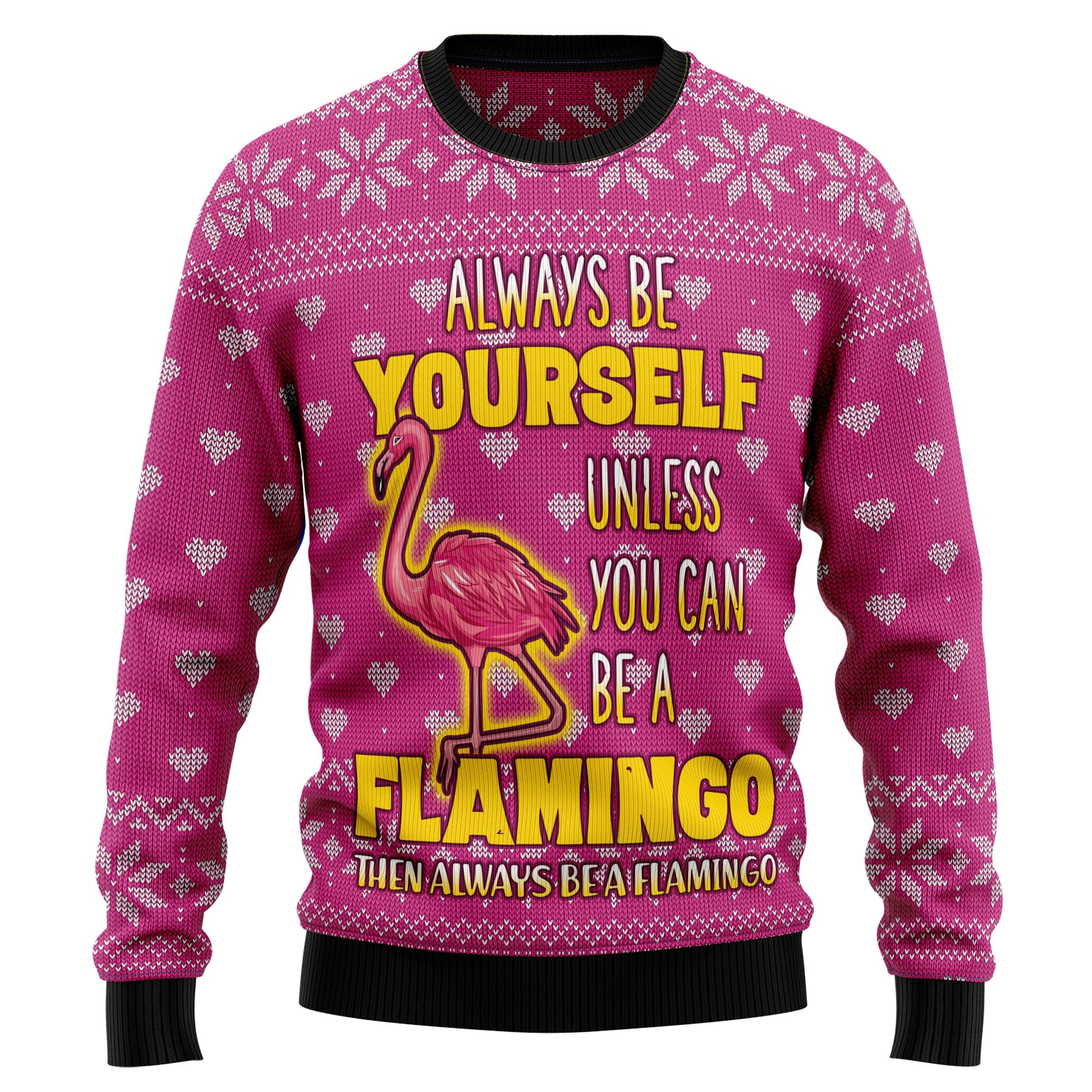 Be Flamingo Ugly Christmas Sweater