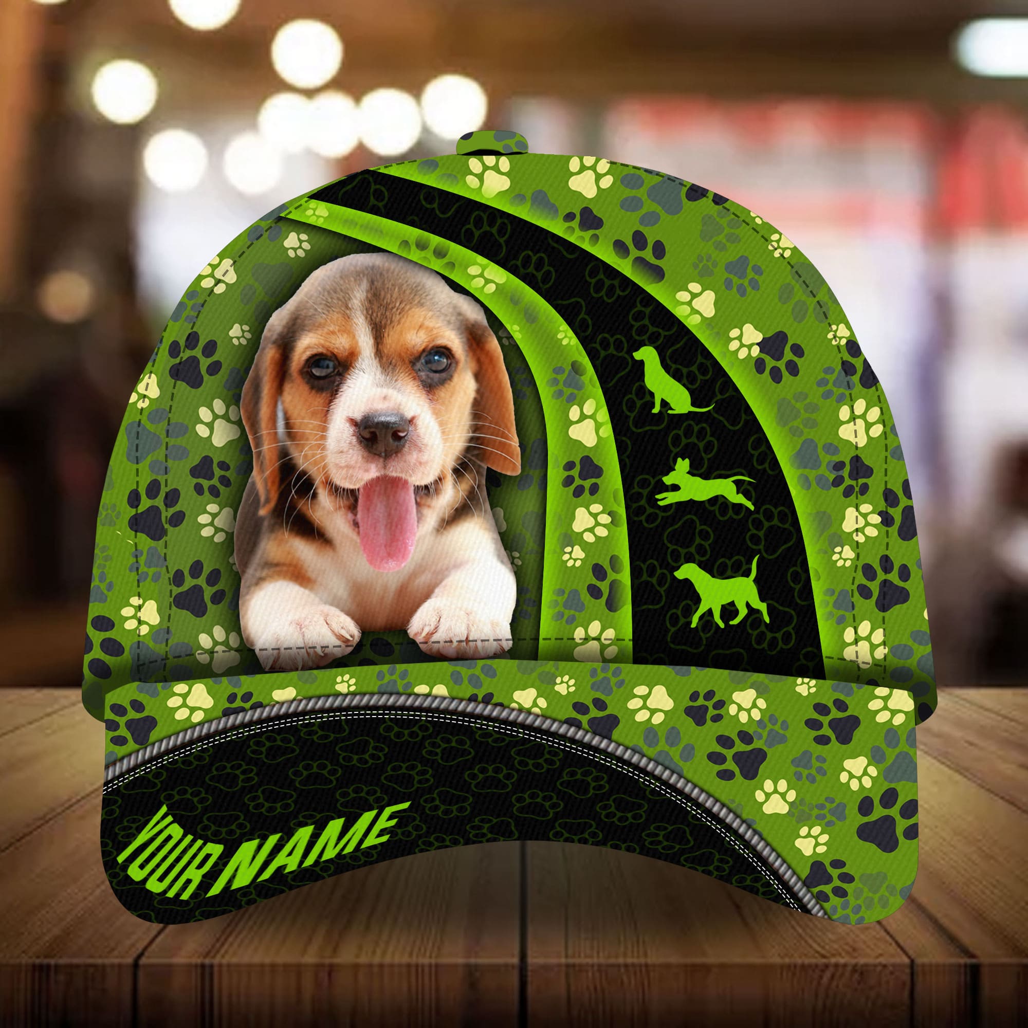 Beagle Curves 3D Multicolor Personalized Hat Trucker Hats Custom Hats Gifts For Men & Women