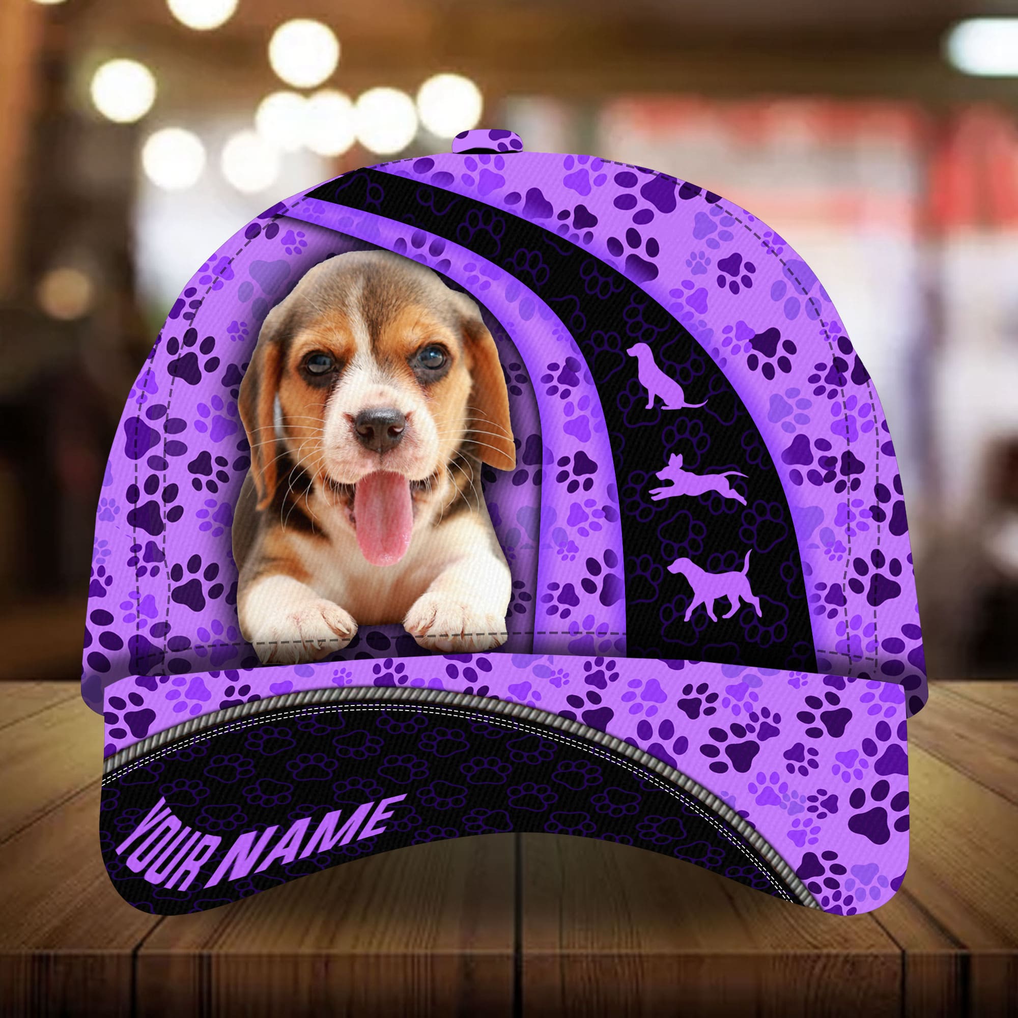 Beagle Curves 3D Multicolor Personalized Hat Trucker Hats Custom Hats Gifts For Men & Women
