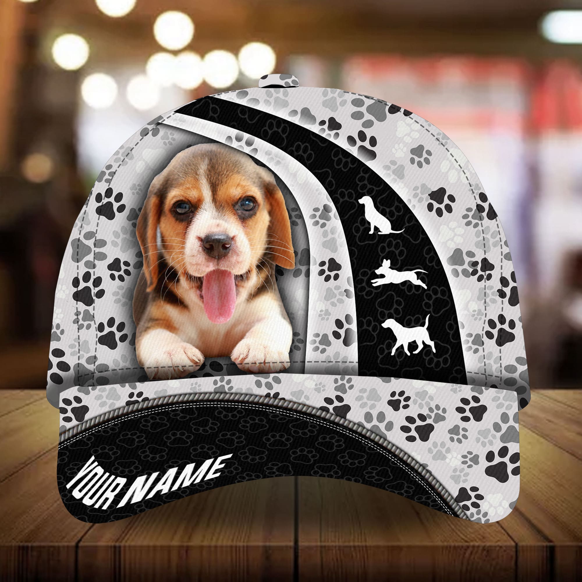 Beagle Curves 3D Multicolor Personalized Hat Trucker Hats Custom Hats Gifts For Men & Women