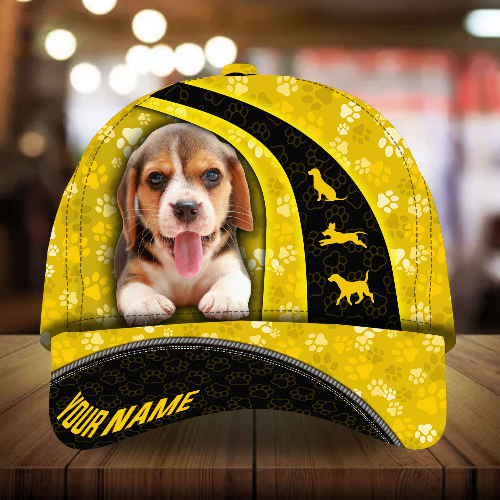 Beagle Curves 3D Multicolor Personalized Hat Trucker Hats Custom Hats Gifts For Men & Women