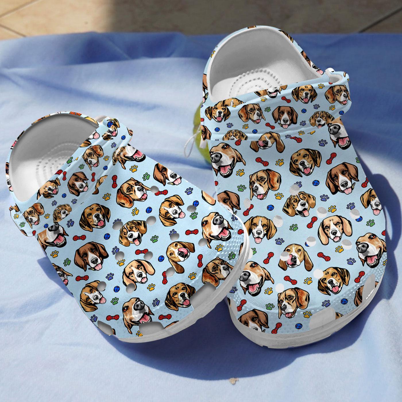 Beagle Dog Crocs Crocband Clogs Shoes Comfortable For Men Women and Kids