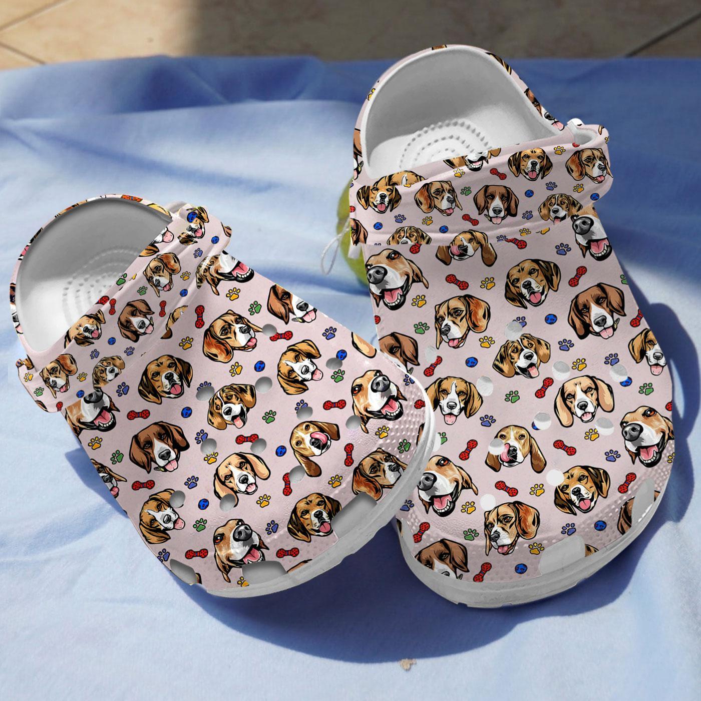 Beagle Dog Crocs Crocband Clogs Shoes Comfortable For Men Women and Kids