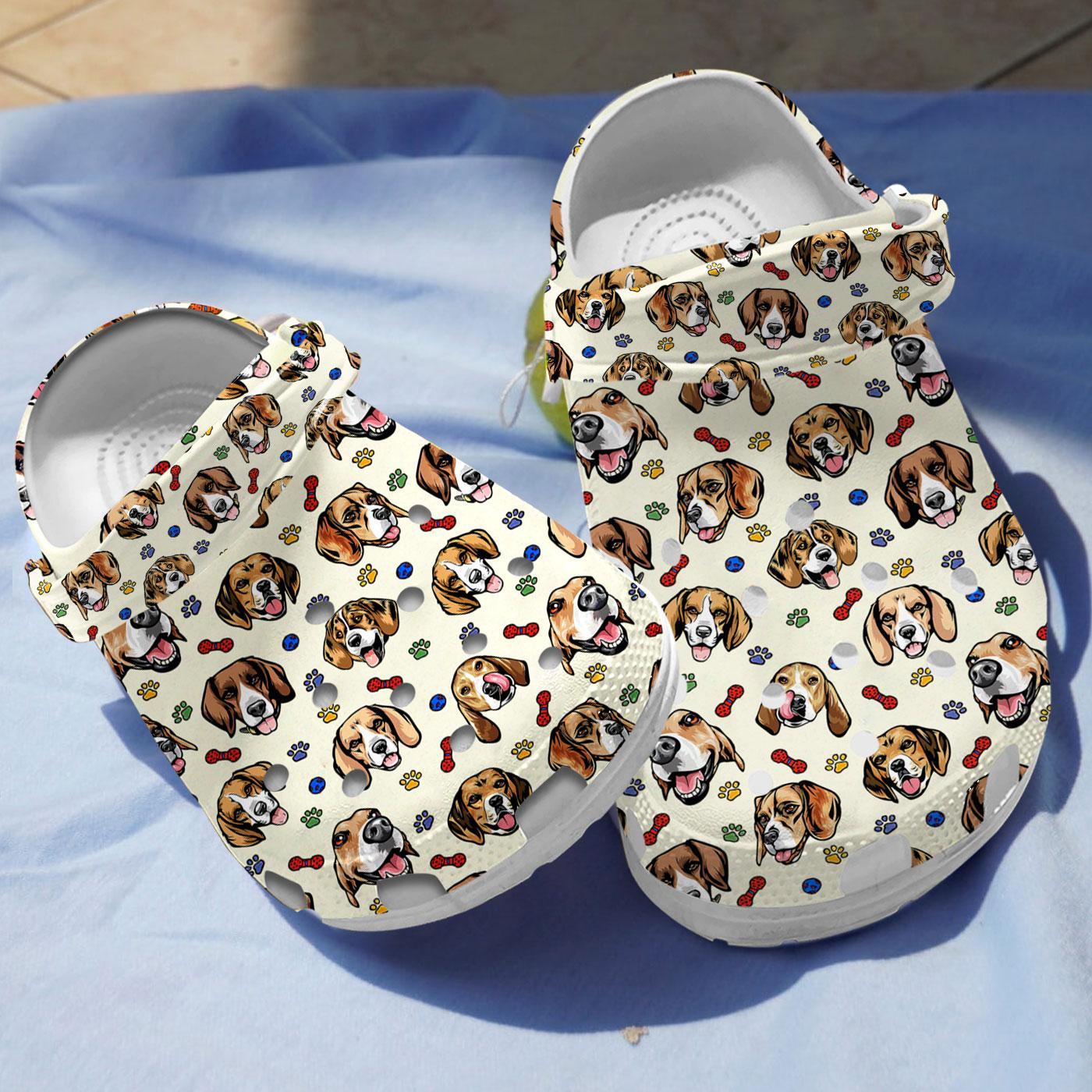 Beagle Dog Crocs Crocband Clogs Shoes Comfortable For Men Women and Kids